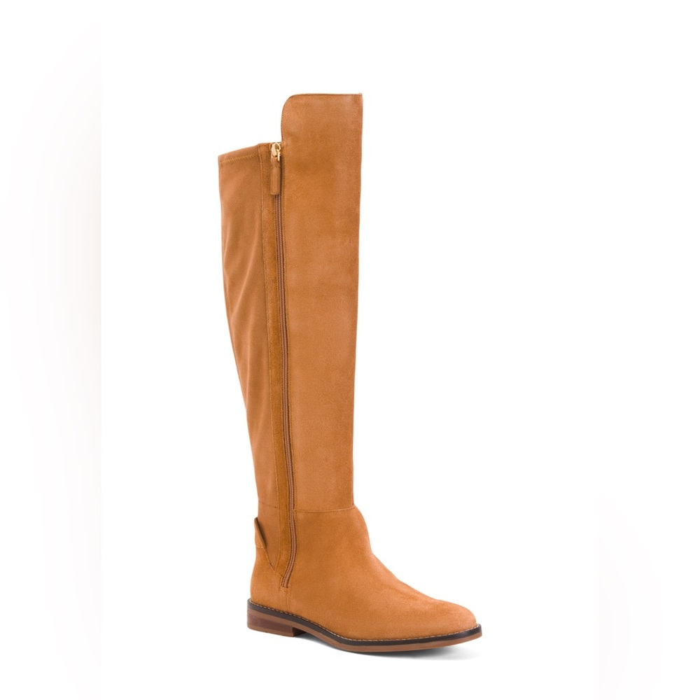 Cole Haan Tan Over the Knee Boots
